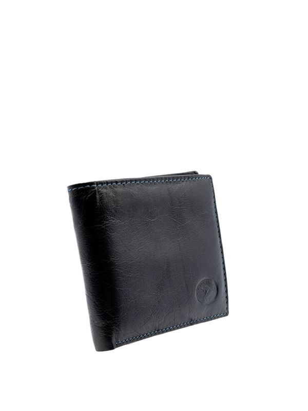 Hi-Capacity Bi-Fold Kangaroo Wallet  w/ Contrast Stitching