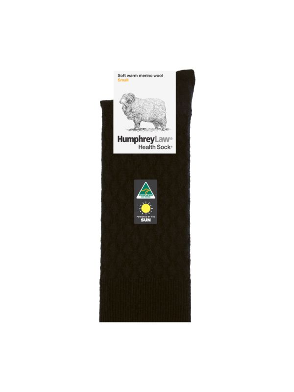 95% Fine Merino Wool Quilted Health Sock®